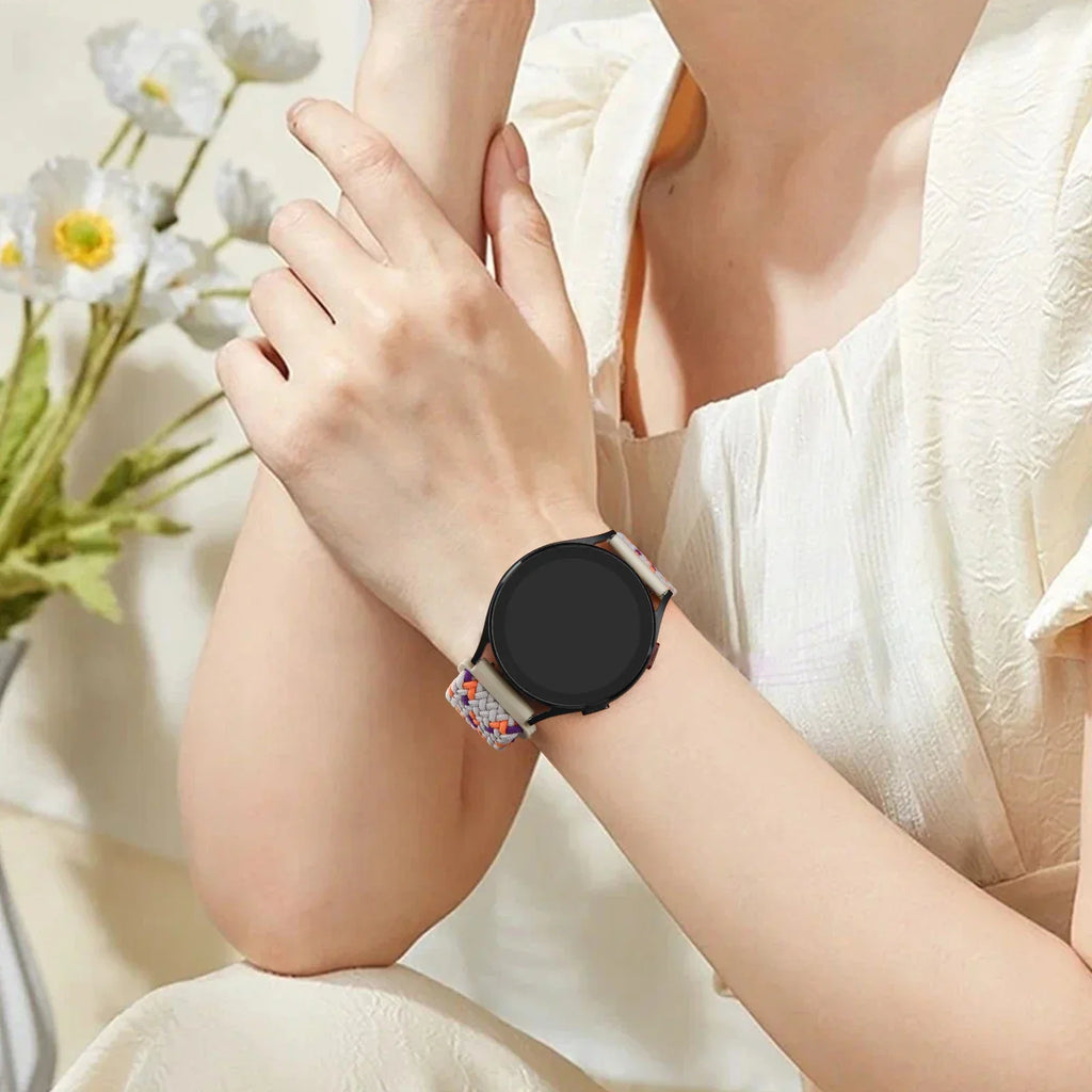 20mm Braided Magnetic Band For Samsung Galaxy Watch 7 6 5 4 40mm 44mm/Watch 4 6 Classic/Active 2/5Pro 45mm/Watch 3 41mm Strap