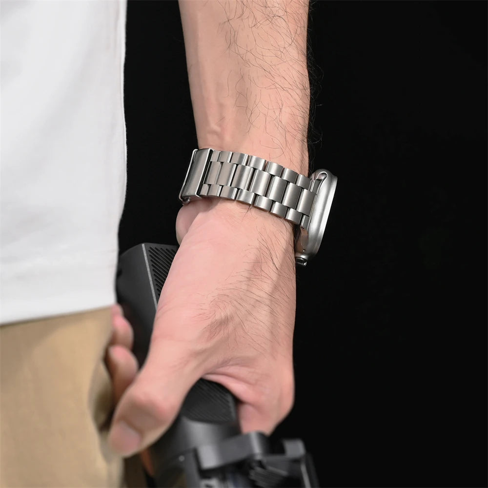 Ultra 3 2 Titanium Color band For Apple Watch 49mm 46mm 42mm 44mm 45mm metal band For Apple Watch 11 10 9 8 SE3 Stainless Steel band