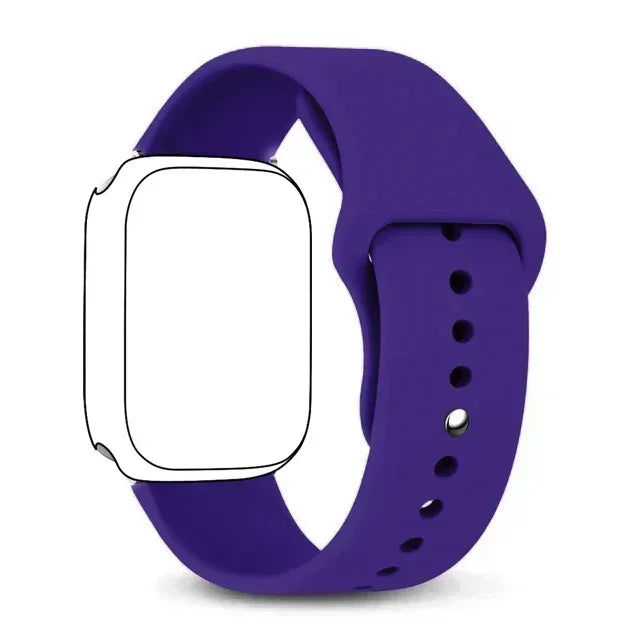 Silicone band For Apple Watch band 46mm 42mm 45mm 44mm 49mm 41mm 40mm 38mm band Apple Watch Series 10 9 8 Ultra 7 SE 3 4 6 Band