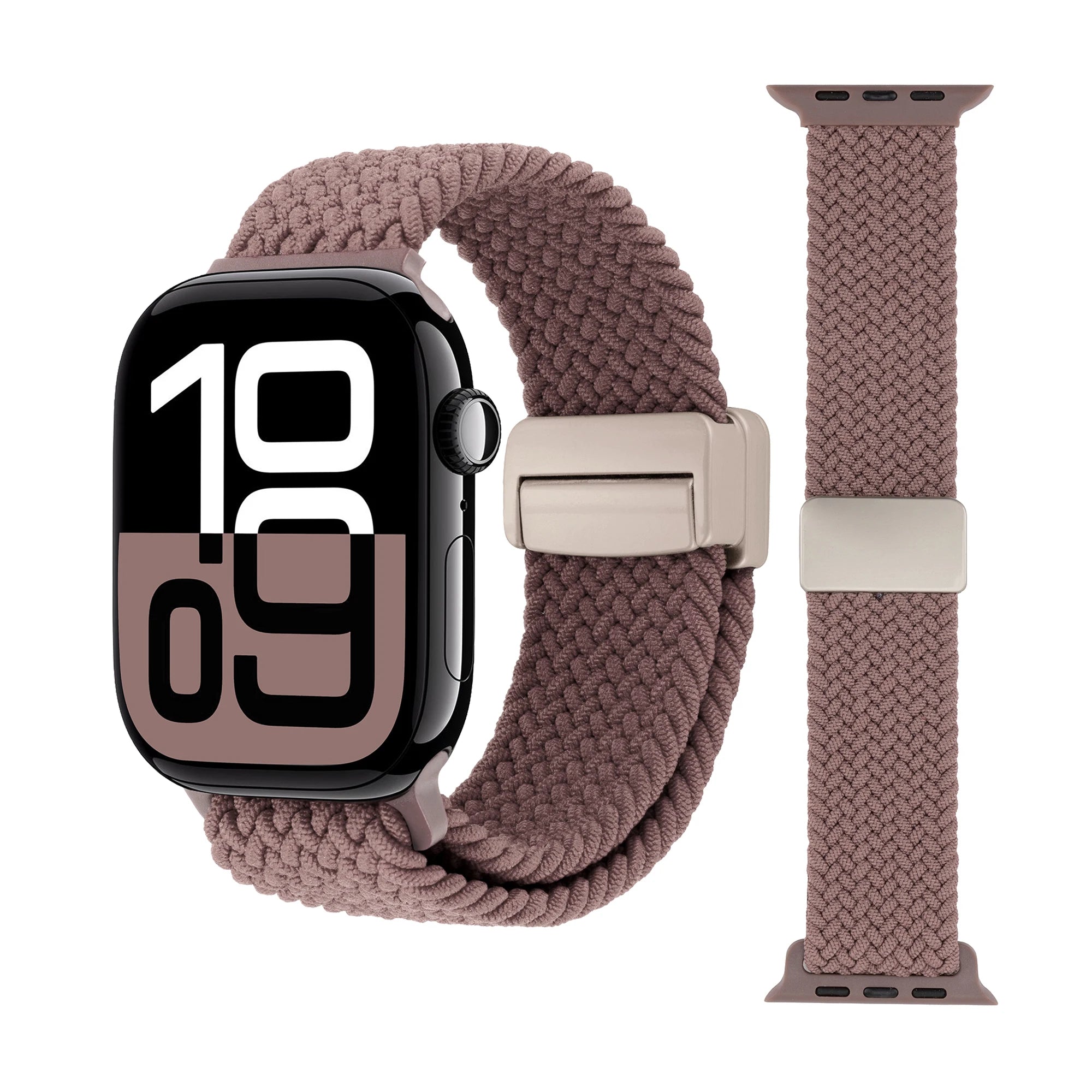Braided Loop Nylon band for Apple Watch Ultra 2 49mm 46mm 42mm 45mm 41mm Magnetic band Apple Watch 10 9 8 7 6 5 SE 40mm 44mm Band