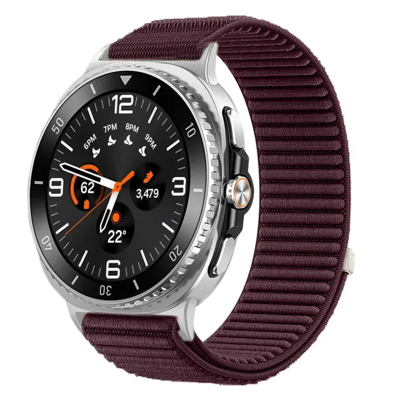 Sports Nylon Loop Strap For Samsung Galaxy Watch 8 Classic 46mm Official Fabric Bracelet Wristband For Galaxy Watch 8 44mm 40mm