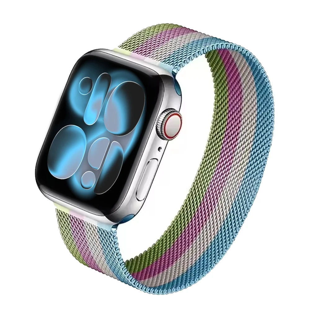 Milanese Loop For Apple Watch 11 band 10 9 7 SE 6 8 46mm 42mm 44mm 45mm 40mm 41mm belt correa band Apple Watch band Ultra 3 49mm