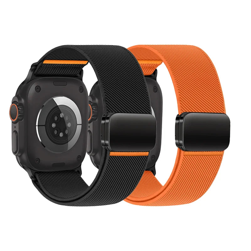 3PCS Magnetic band For Apple Watch Ultra 2 band 49mm 46mm 45mm 42mm Elastic nylon Loop band Apple Watch Series 10 9 8 7 SE 44mm