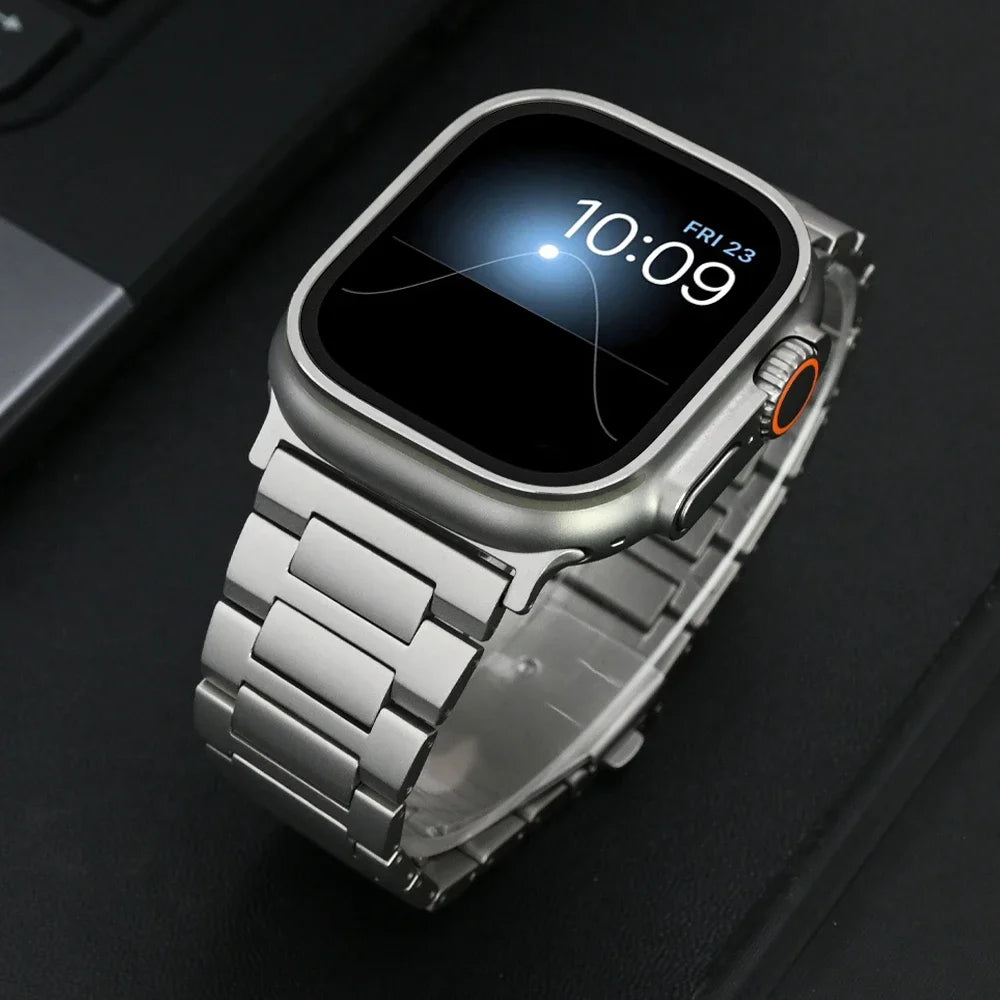 Titanium band for Apple Watch Ultra 3 2 Series 11 10 9 8 6 SE Luxury band For Apple Watch Ultra 49mm 45mm 46mm 44mm Correa band