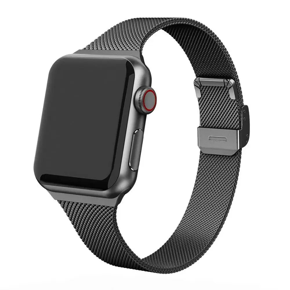 Milanese band for Apple Watch 44mm 40mm 45mm 41mm 46mm 42mm 38mm 49mm metal band Apple Watch Series 10 Ultra 9 8 7 6 5 4 3 SE band