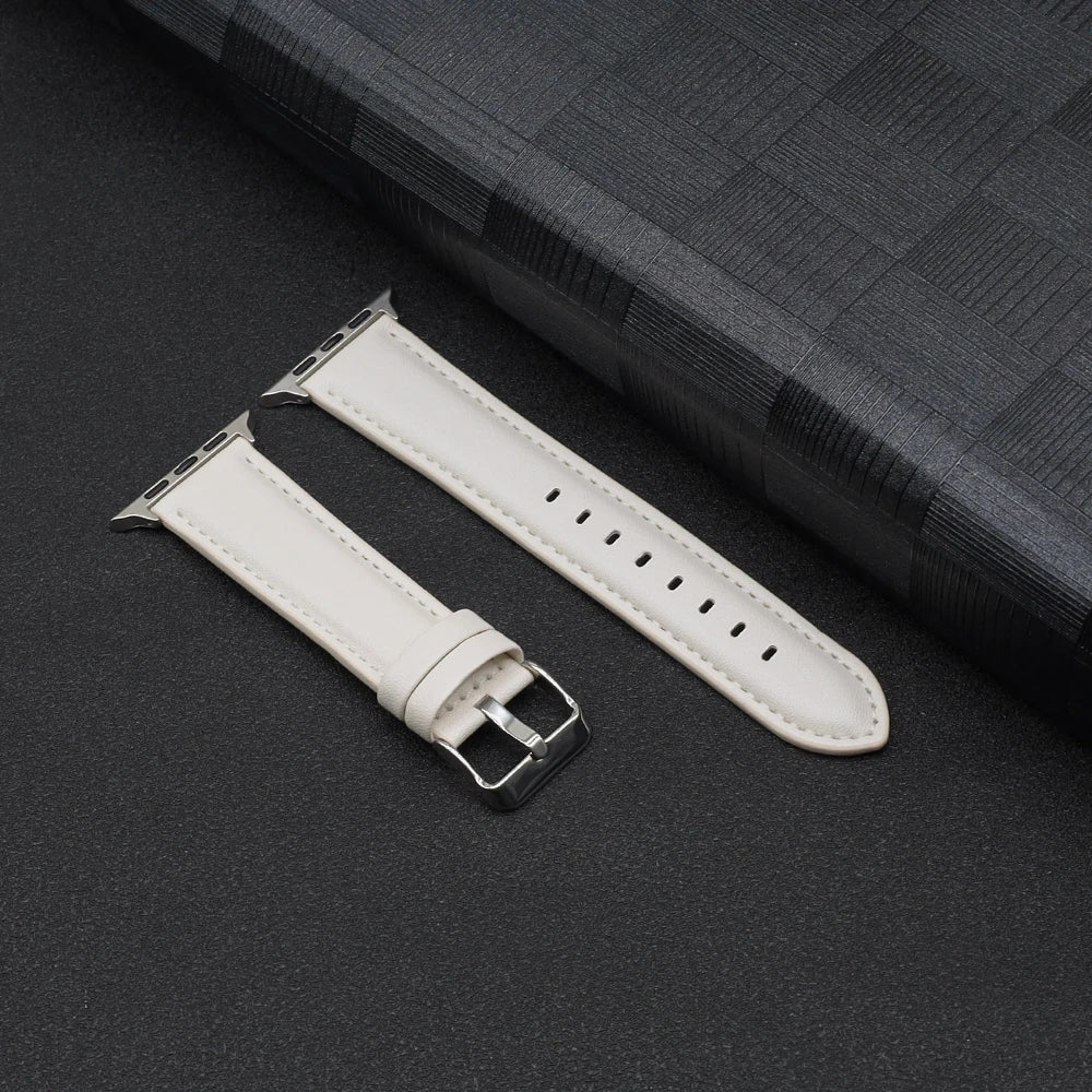 PU Leather band for Apple Watch Series 10 9 7 8 5 6 SE Ultra band 49mm 46mm 44mm 40mm 45mm 41mm 42mm Apple Watch Wristbands