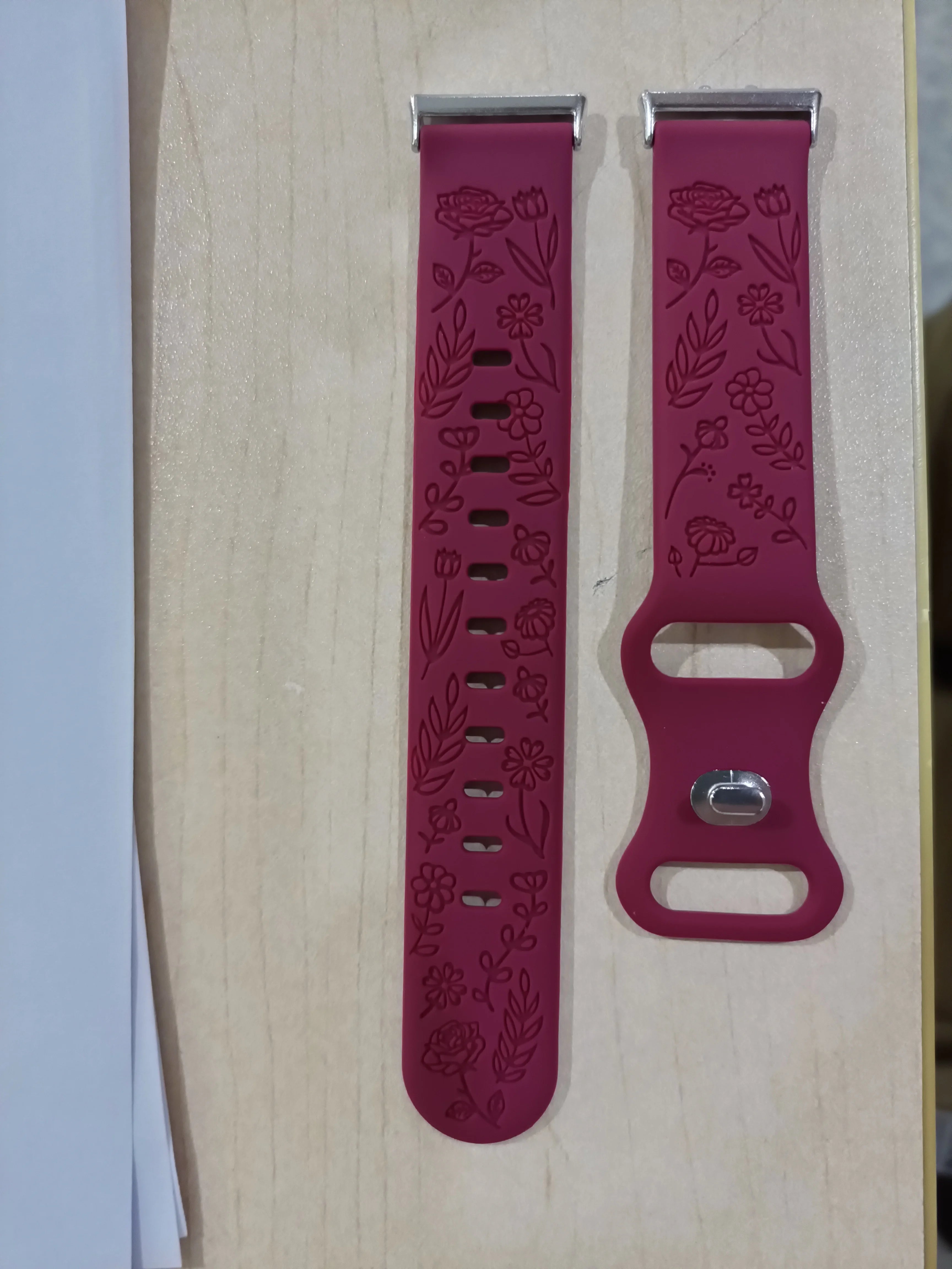 Prints Design Strap for Samsung Galaxy Fit 3 Watch Band Silicone Engraving Bracelet for Samsung Galaxy Fit3 Floral Wristband