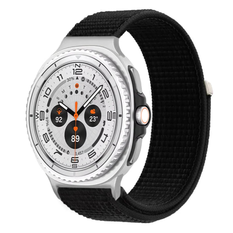 Official Nylon Strap For Samsung Galaxy Watch 8 40mm 44mm Metal Connecting Wristband Bracelet Samsung Galaxy 8 Classic 46mm Band