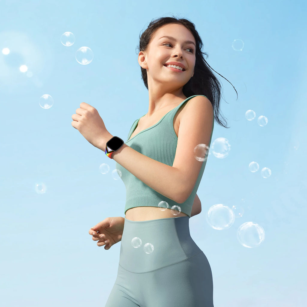 Rainbow Printed band for Apple Watch 10 9 8 7 SE Silicone band Replaceable band for Apple Watch 46mm 44mm 42mm 41mm Watchband