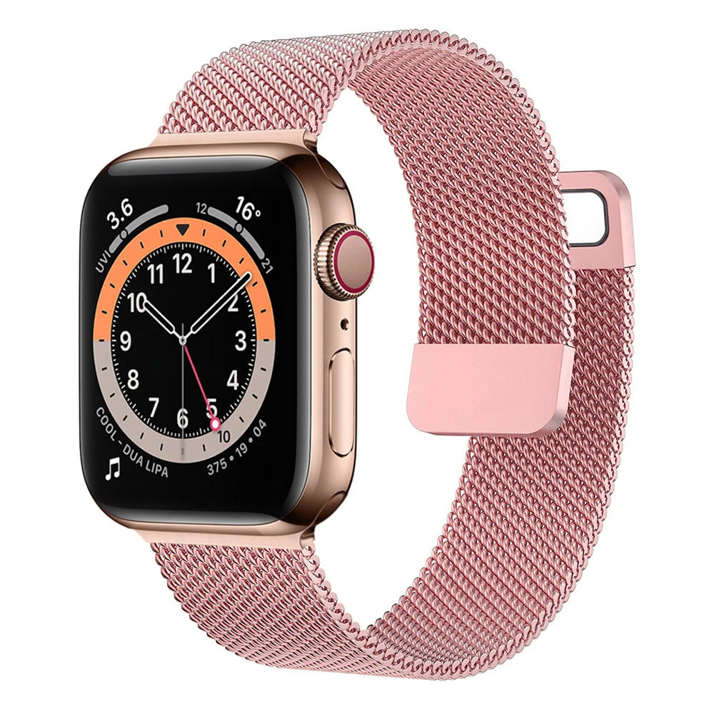 band For Apple Watch band 10 46mm 44mm 45mm 41mm 49mm 42mm 40mm 45mm Milanese Loop band Apple Watch Series 9 7 8 4 5 6 SE Ultra2