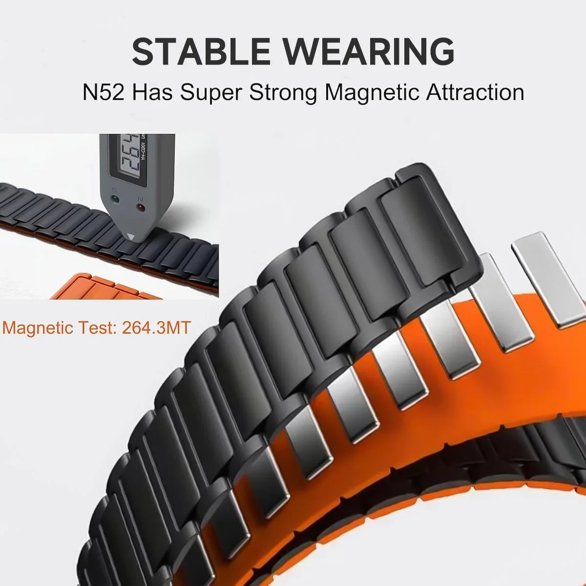 18mm 20mm 22mm Magnetic Loop Band for Samsung Galaxy Watch 7 6 5 4 44/40mm 6Classic Silicone Strap for Huawei Watch GT5 46mm