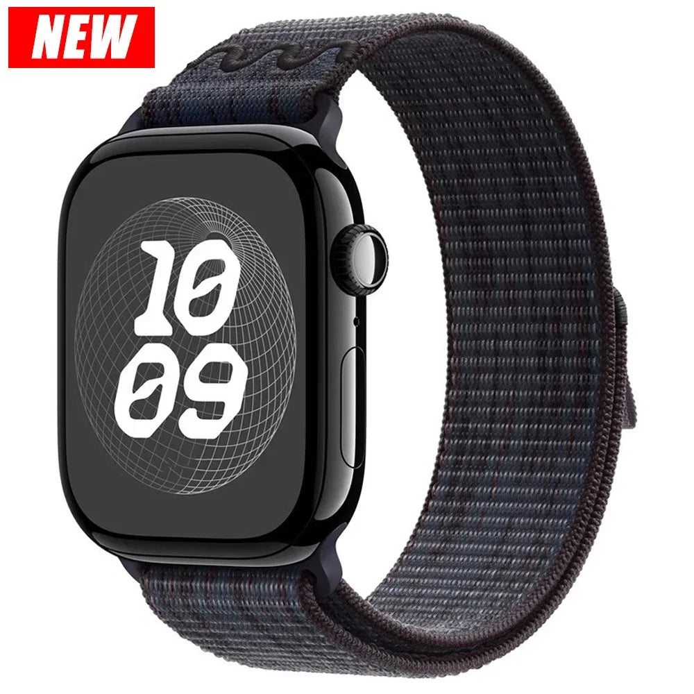 Sport Loop band for Apple Watch band Ultra 2 49mm 45mm 41mm 38mm 44mm Nylon band Apple Watch Series 10 9 8 7 6 5 4 SE 46mm 42mm