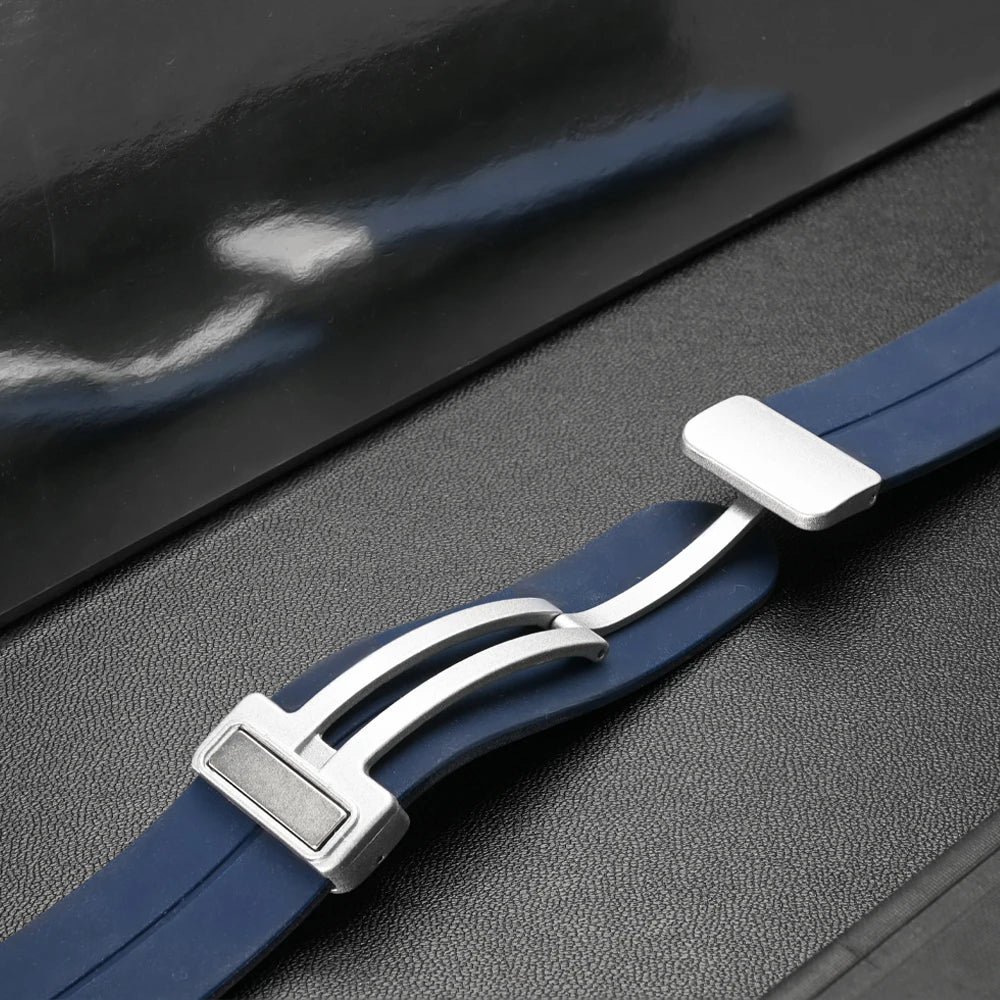 Soft Silicone Band for Samsung Galaxy Watch 8 40mm 44mm Magnetic Watchband for Galaxy Watch8 Classic 46mm Ultra 2025 Accessories