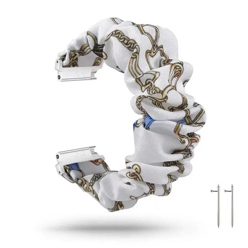 20mm 22mm Nylon Strap for Samsung Galaxy Watch 4/5/6 44mm 40mm/Classic/Active 2 Scrunchies Elastic Bracelet for Huawei GT2/4 Pro