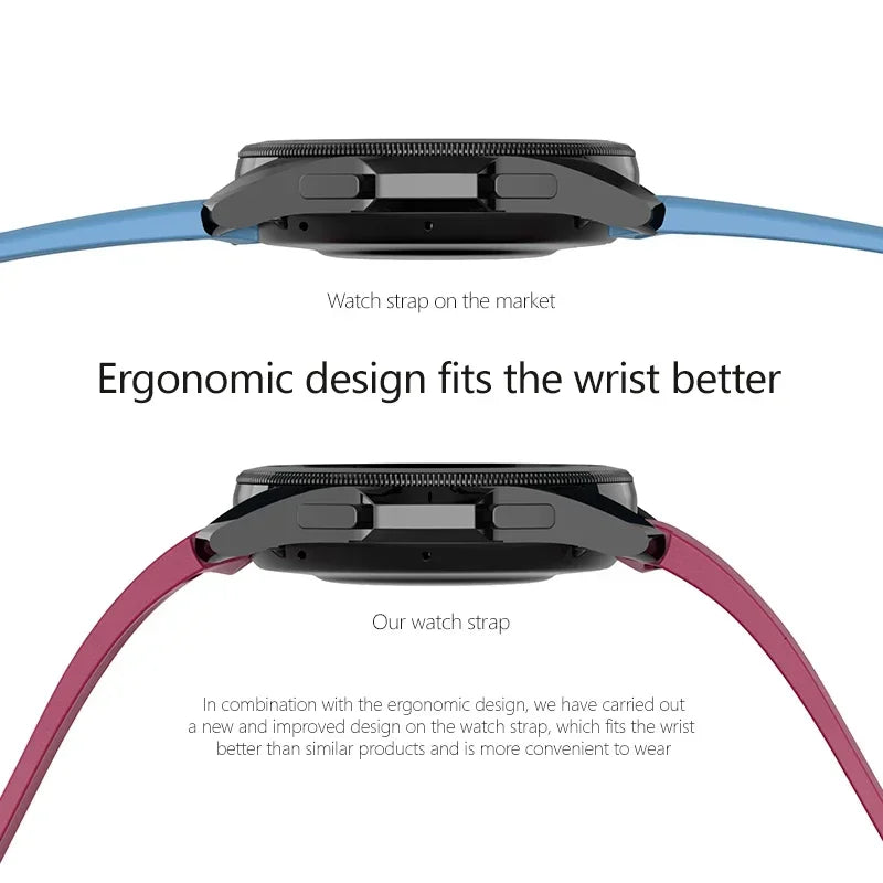 Magnetic Silicone Strap for Samsung Galaxy Watch 7 6 5 4 40mm 44mm 5Pro 45mm Band Bracelet for Galaxy Watch 6 4Classic 43mm 47mm