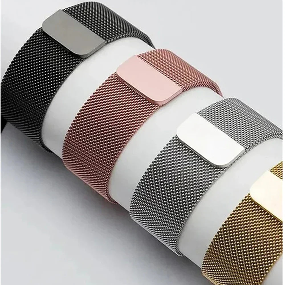 Milanese Loop for Apple Watch band 42mm 44mm 45mm 49mm 38mm 40mm 41mm Stainless Steel Adjustable sport and Leisure bandt