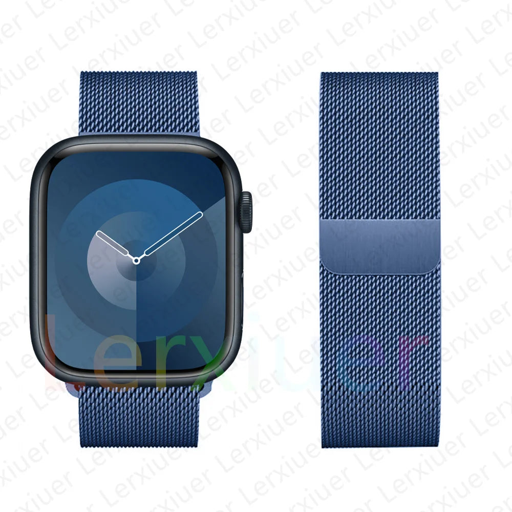 Milanese Loop band For Apple Watch band 46mm 44mm 45mm 40mm 42mm 41mm 38mm 49mm band Apple Watch Series 10 Ultra 2 9 8 SE 7 6 5
