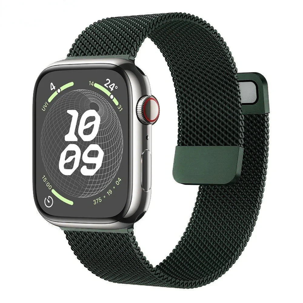 Magnetic Milanese band For Apple Watch 11 10 9 8 7 46mm 42mm 45mm 41mm Ultra 3 2 49mm band Apple Watch 6 5 4 SE3 44mm 40mm Band