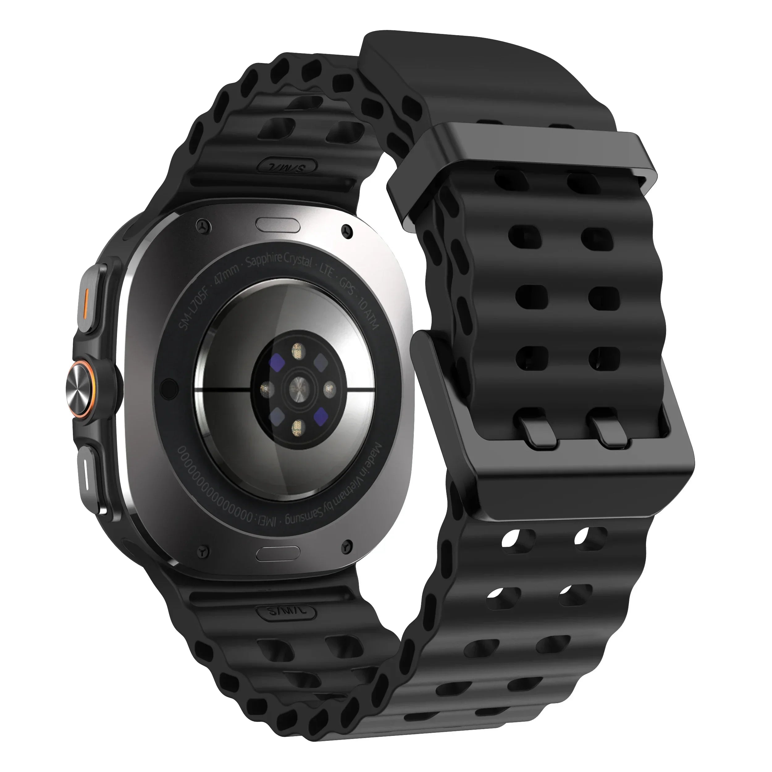 Marine Band For Samsung Galaxy Watch ultra 2025/7 ultra Accessories Two color Sport silicone Bracelet Galaxy Watch ultra Straps