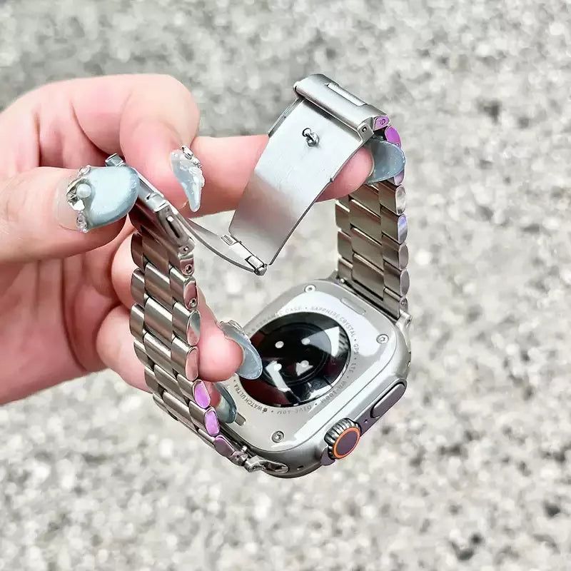 Stainless Steel band for Apple Watch band 45mm 44mm Ultra 2 49mm 42mm 40mm 41mm 46mm metal watch band Series 10 9 8 7 6 5 4 3 se