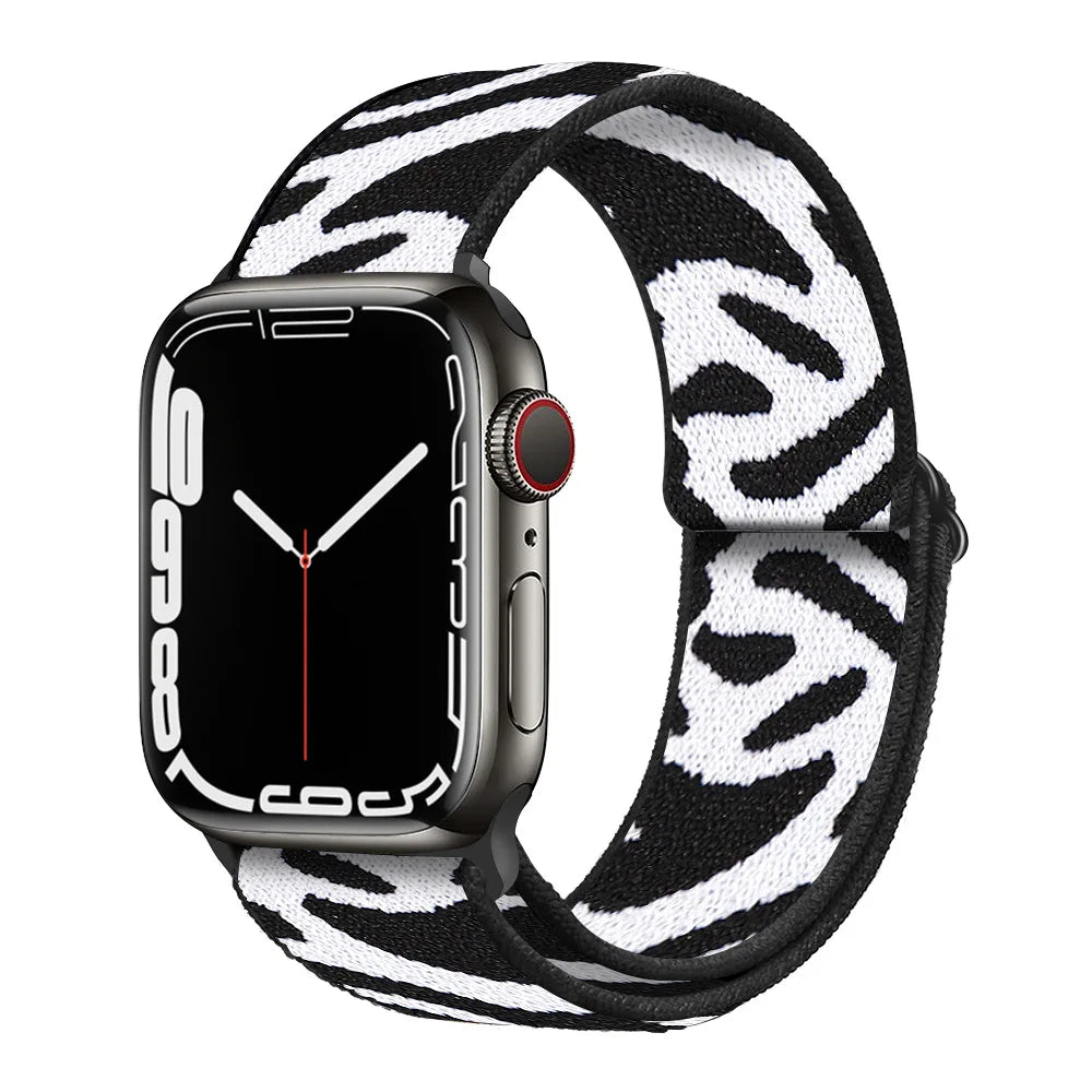 Nylon Loop band for Apple Watch band 45mm 44mm 42mm 40mm 41mm 46mm band Apple Watch Series 11 10 9 8 7 6 5 SE Ultra 3 49mm band