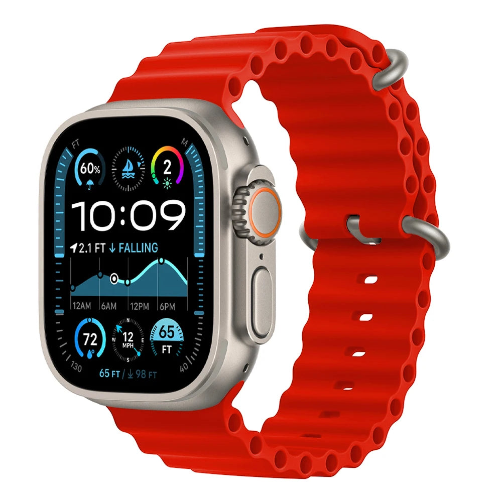 Ocean band for Apple Watch Ultra 3 2 band 49mm 46mm 44mm 40mm 45mm 41mm 42mm Correa band Apple Watch Series 11 10 9 SE 8 7 6 5 4