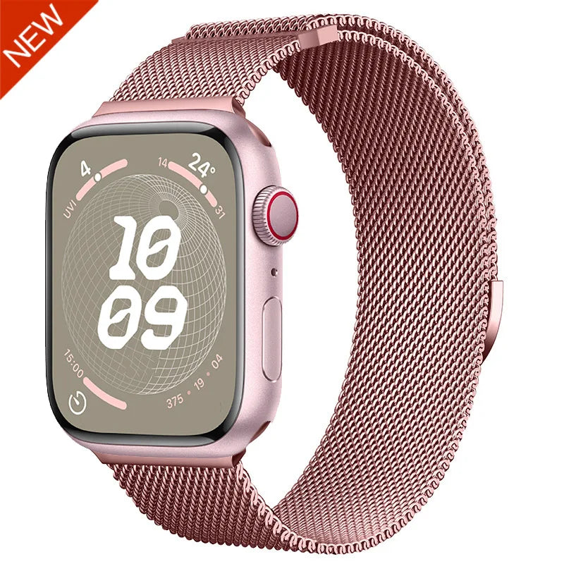 Milanese band for Apple Watch 44mm 40mm 45mm 41mm 46mm 42mm 38mm 49mm metal band Apple Watch Series 11 10 Ultra 9 8 7 6 5 SE3 band