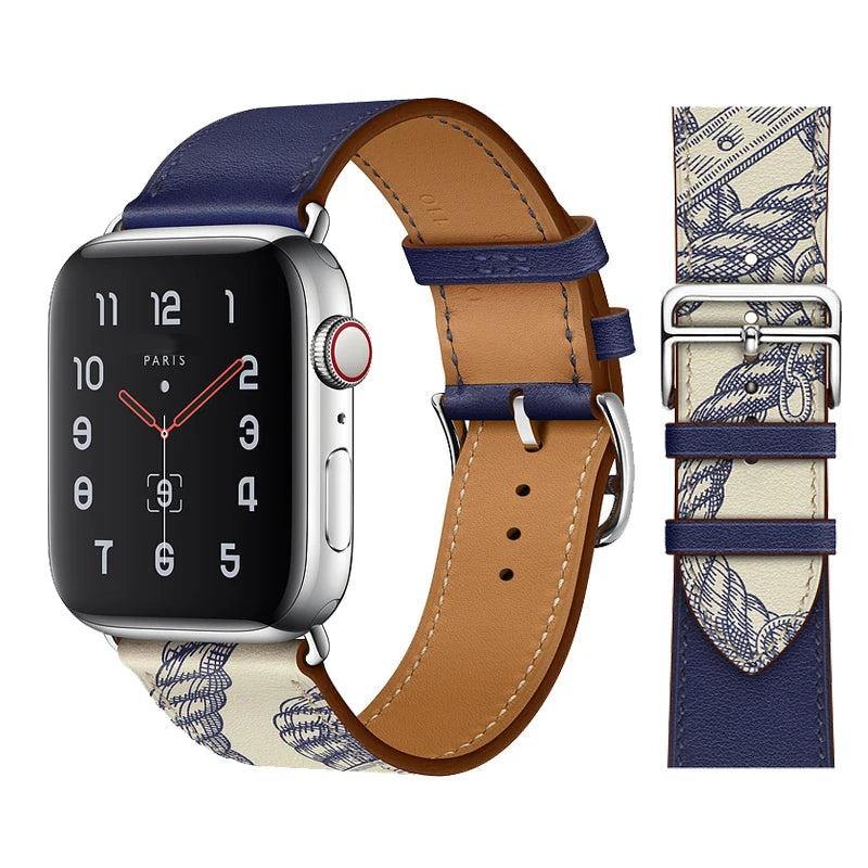Leather watch band for Apple Watch 11 band 46mm 42mm 44mm 40mm 41mm 45mm 49mm 38mm band Apple Watch Series 10 Ultra3 9 8 7 6 5 SE 3