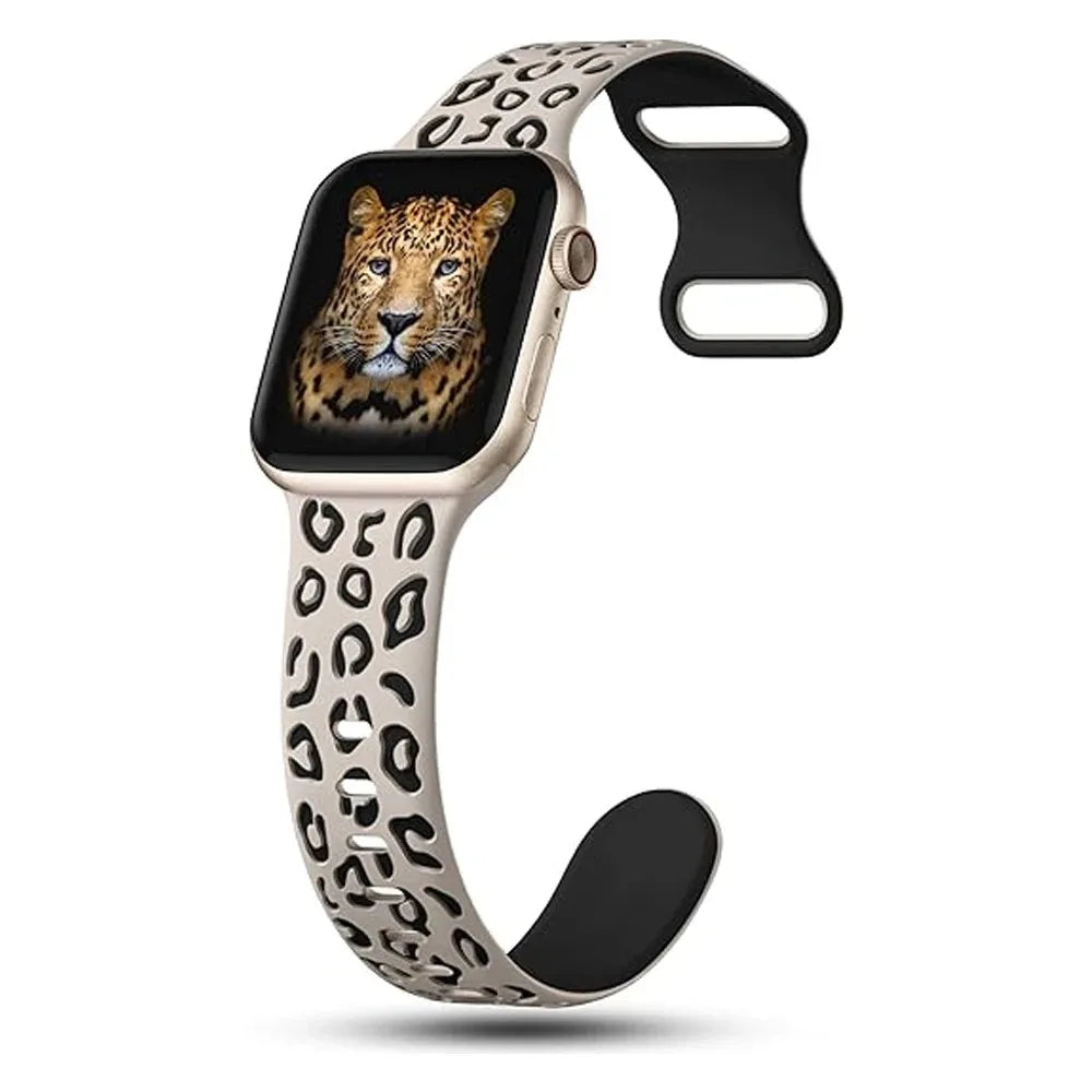 For Apple Watch band 40mm 44mm 42mm 45mm 41mm 49mm 46mm Engraved Silicone bands Correa Series 8 9 SE Ultra 2 3 10 11 band