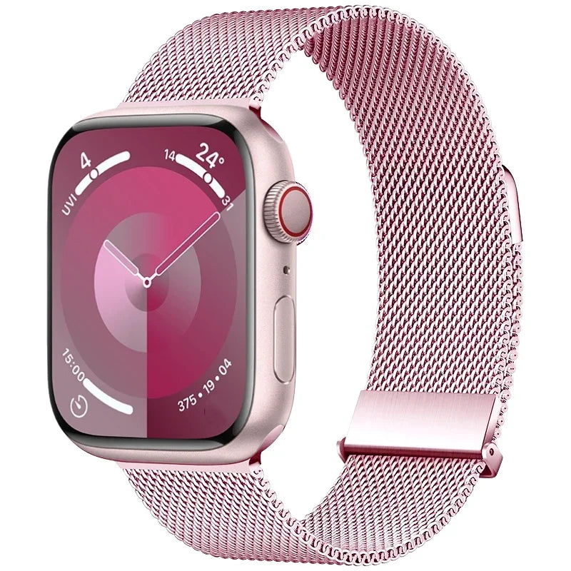 Metal Milanese band For Apple Watch Ultra 2 49mm 11 10 9 8 7 Magnetic band Apple Watch 6 5 SE 46mm 45mm 41mm 44mm 40mm 42mm