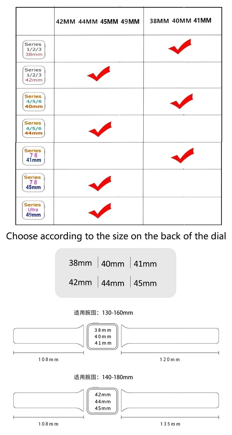 Silicone Ocean band for Apple Watch band Series Ultra 11 9 8 7 6 5 4 10 SE Apple Watch band 42mm 44mm 45mm 49mm 40mm 41mm 46mm bands