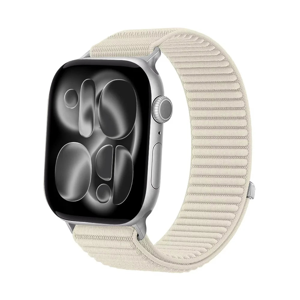 Braided Nylon Loop band for Apple Watch band 42mm 46mm 45mm 44mm 46mm 49mm band brecelet correa Apple Watch Ultra 3 SE 11 10 9 8 7 bands