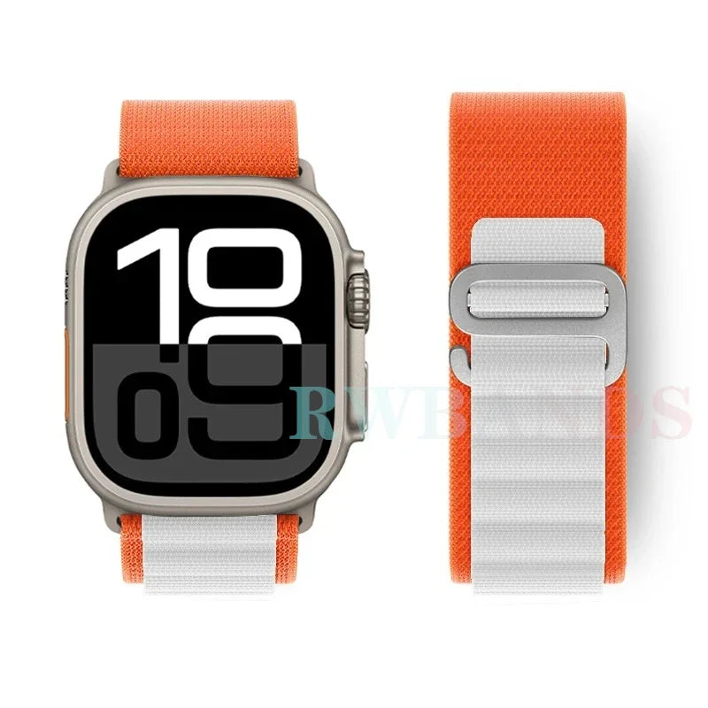Alpine Loop band for Apple Watch Ultra 3 band 49mm 46mm 45mm 44mm 42mm 41mm 40mm Correa band Apple Watch Series 11 10 SE 9 8 7 6