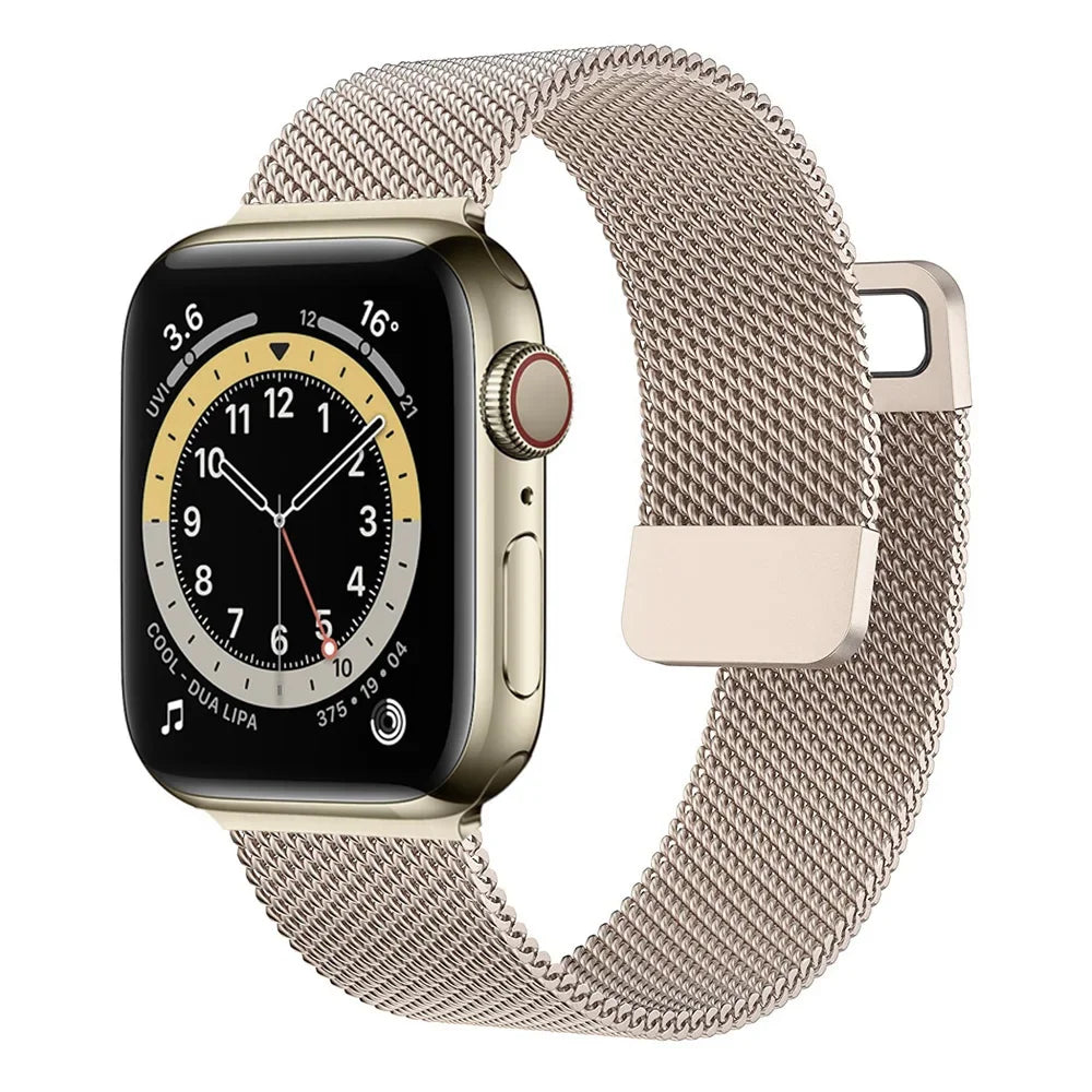band For Apple Watch band 10 46mm 44mm 45mm 41mm 49mm 42mm 40mm 45mm Milanese Loop band Apple Watch Series 9 7 8 4 5 6 SE Ultra2