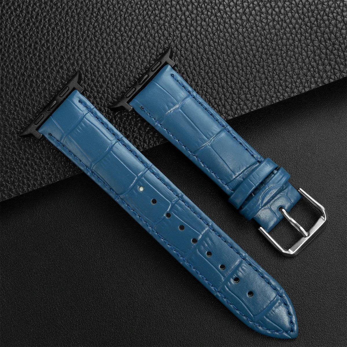 Watchband for Apple Watch Series Ultra 10 9 8 7 SE 6 5 4 3 2 1 Bamboo Patterns Leather band 49mm 46mm 45mm 44mm 41mm 40mm 38mm