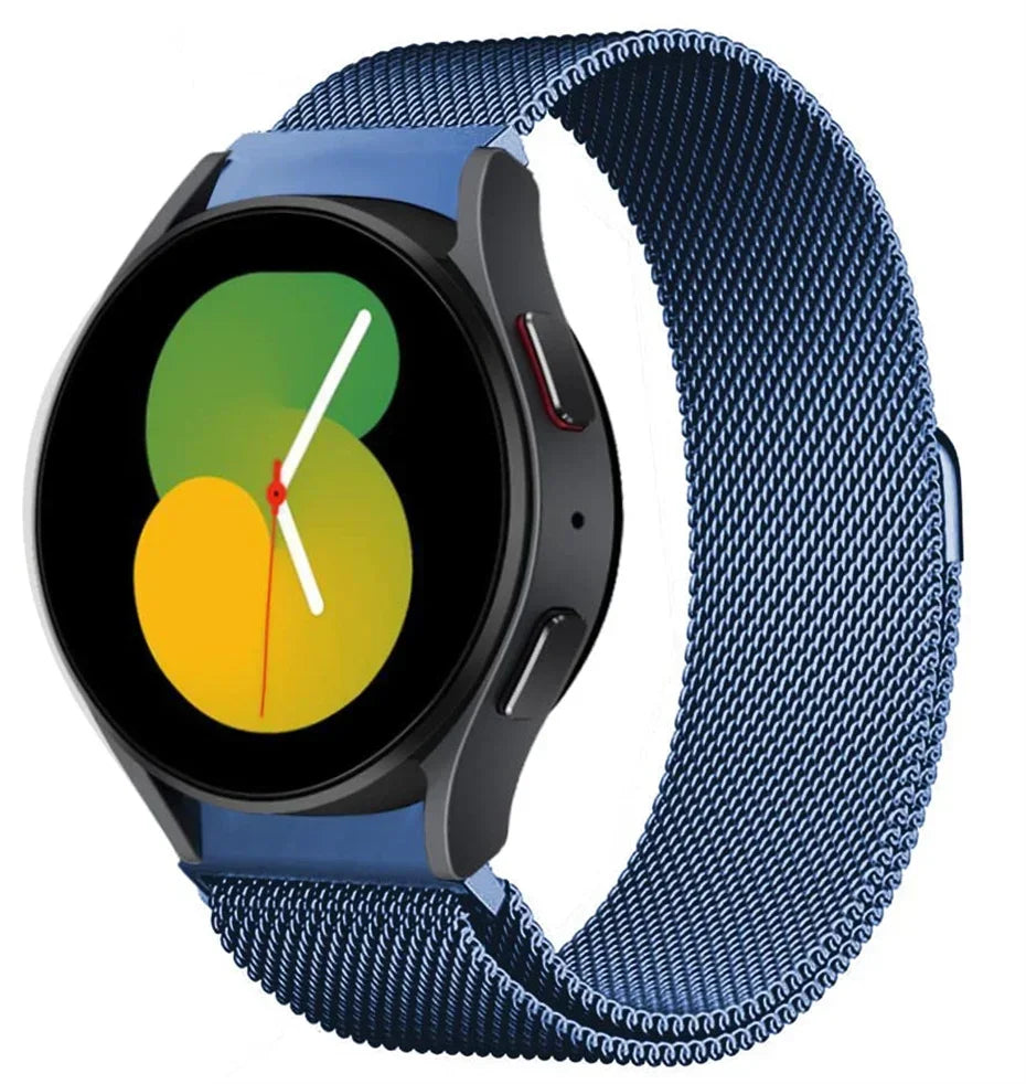No Gaps Band For Samsung Galaxy Watch 7/FE/6/4/5/5 pro 44mm 40mm 20mm Milanese Loop Bracelet Galaxy 4-6 classic 43mm 47mm Band