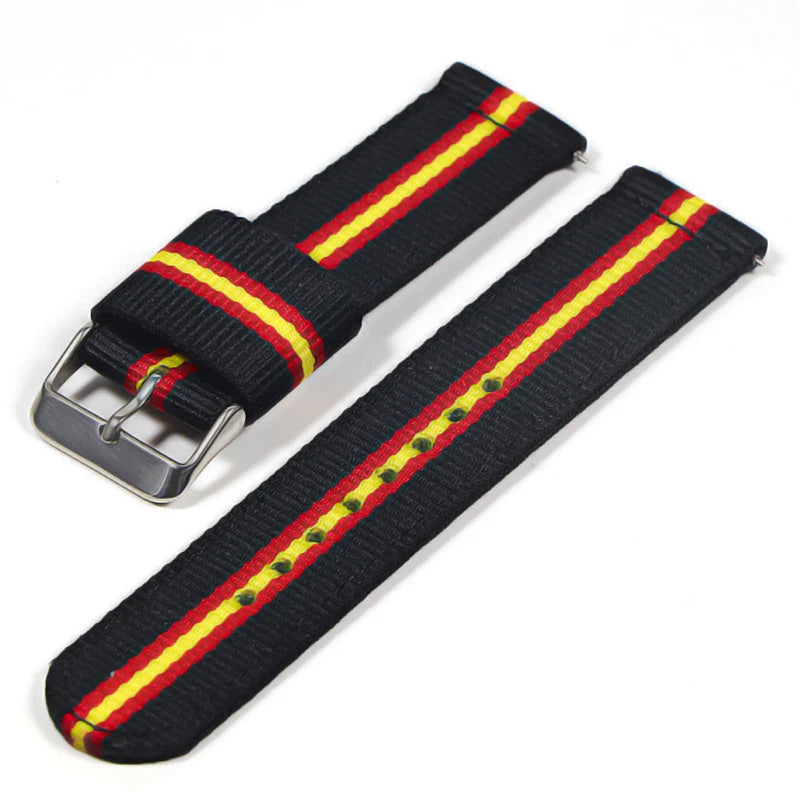 22mm Nylon watch strap For Samsung Galaxy watch 46mm 42mm Active2 Active1 Gear S3 frontier Sports nylon bang