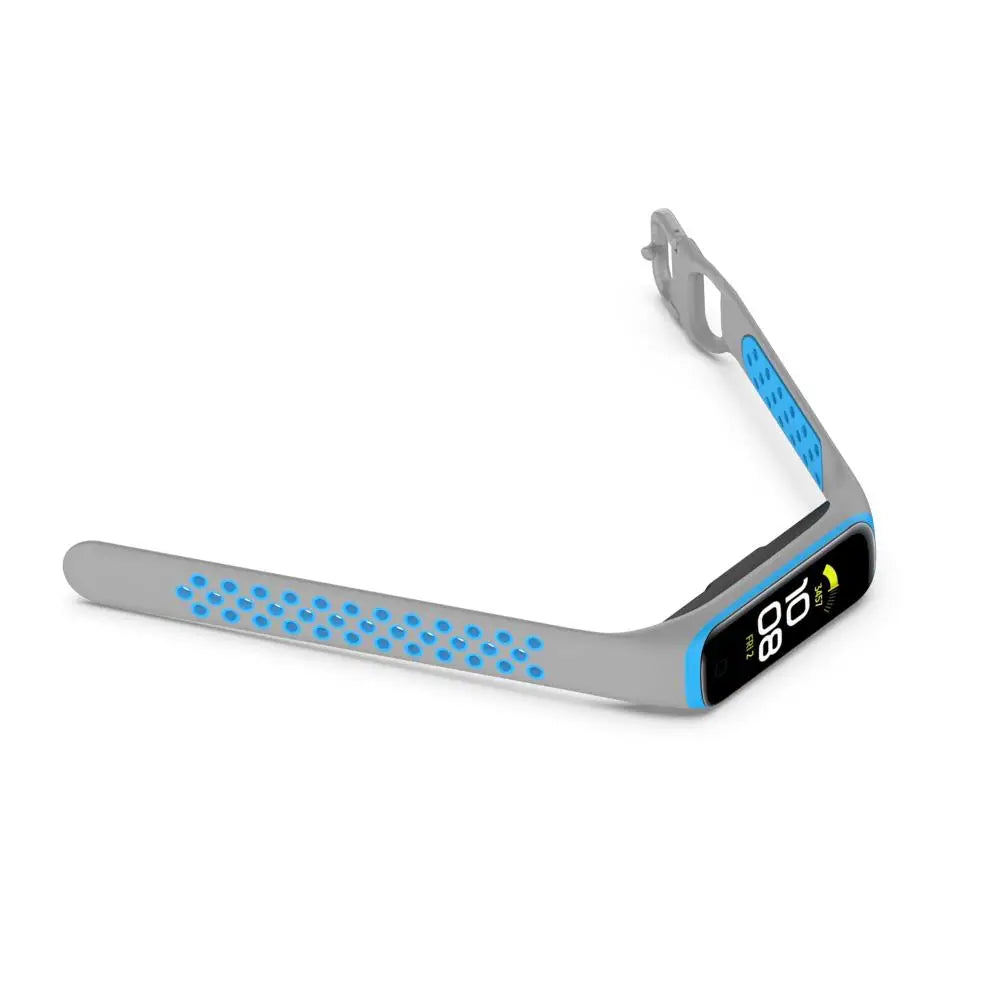 Soft Double Color Wristband Replacement Bracelet Strap Silicone For Samsung Galaxy Fit 2 SM-R220