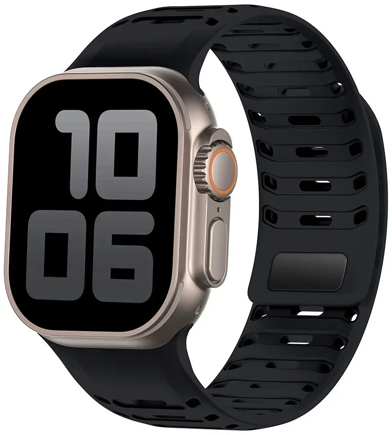 Magnetic Silicone band for Apple Watch Ultra 3 2 1 49mm Series 11 10 46mm Sport watch band Apple Watch 9 8 7 6 5 SE 3 45mm 44mm Band