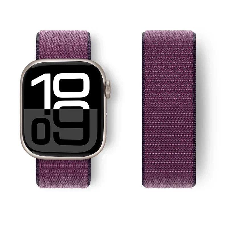 Nylon Loop For Apple Watch band 44mm 40mm 45mm 41mm 42mm 38mm 45mm sport band Apple Watch Series 9 8 7 SE 6 5 3 Ultra 2 49mm band