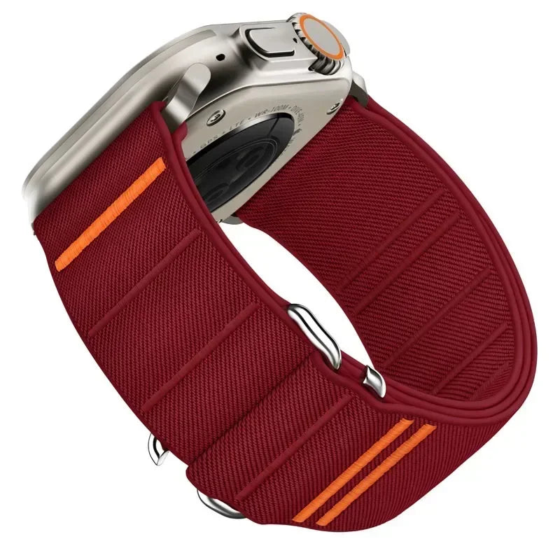 Sport Nylon Loop band for Apple Watch band 49mm 46mm 42mm 45mm 44mm band for Apple Watch Series Ultra 2 10 9 8 7 SE 6 5 4 Correa