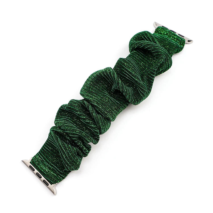 Scrunchie band for Apple Watch Ultra band 49mm 45mm 41mm 44mm 40mm 38mm 42mm Elastic nylon band Apple Watch Series 8 7 6 5 4 3 SE