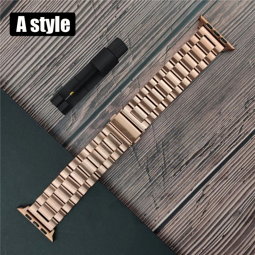 Classic stainless steel Correa for Apple Watch 10 46mm 42mm band Ultra 2 49mm 9 8 7 6 5 4 SE 45mm 44mm 41mm 40mm 3 38mm band