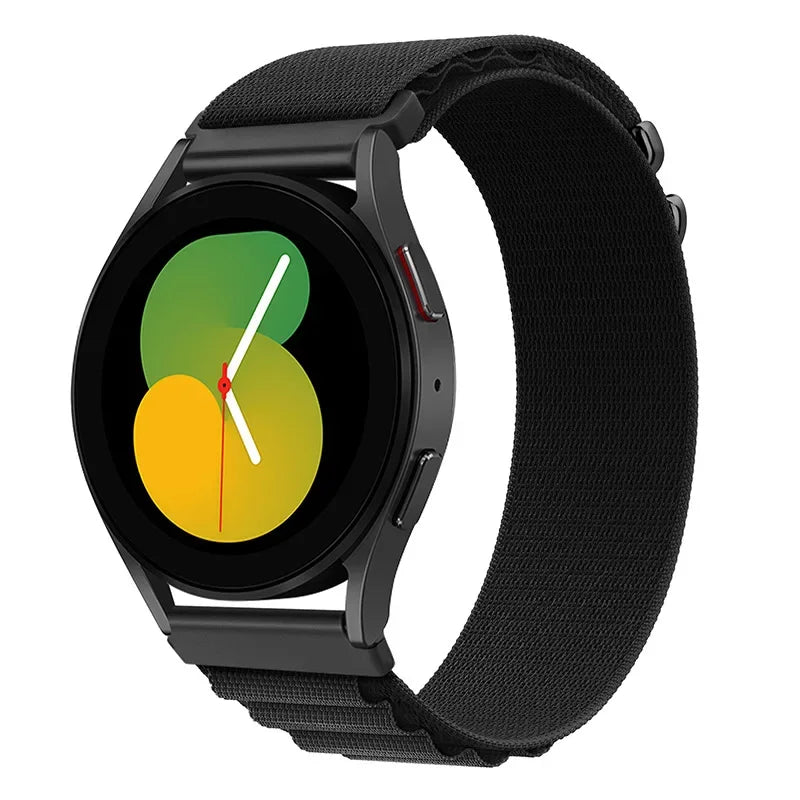 20mm 22mm Nylon Alpine Strap for Samsung Watch 7 6 5 Classic Bracelet Wristband for Huawei Watch 5/4/GT6-5 Pro 46mm Amazfit GTR