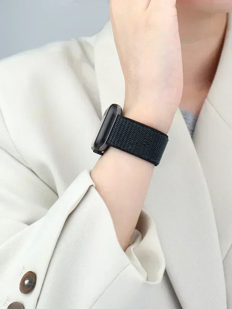 Nylon Loop For Apple Watch band 44mm 40mm 45mm 41mm 42mm 38mm 45mm sport band Apple Watch Series 9 8 7 SE 6 5 3 Ultra 2 49mm band