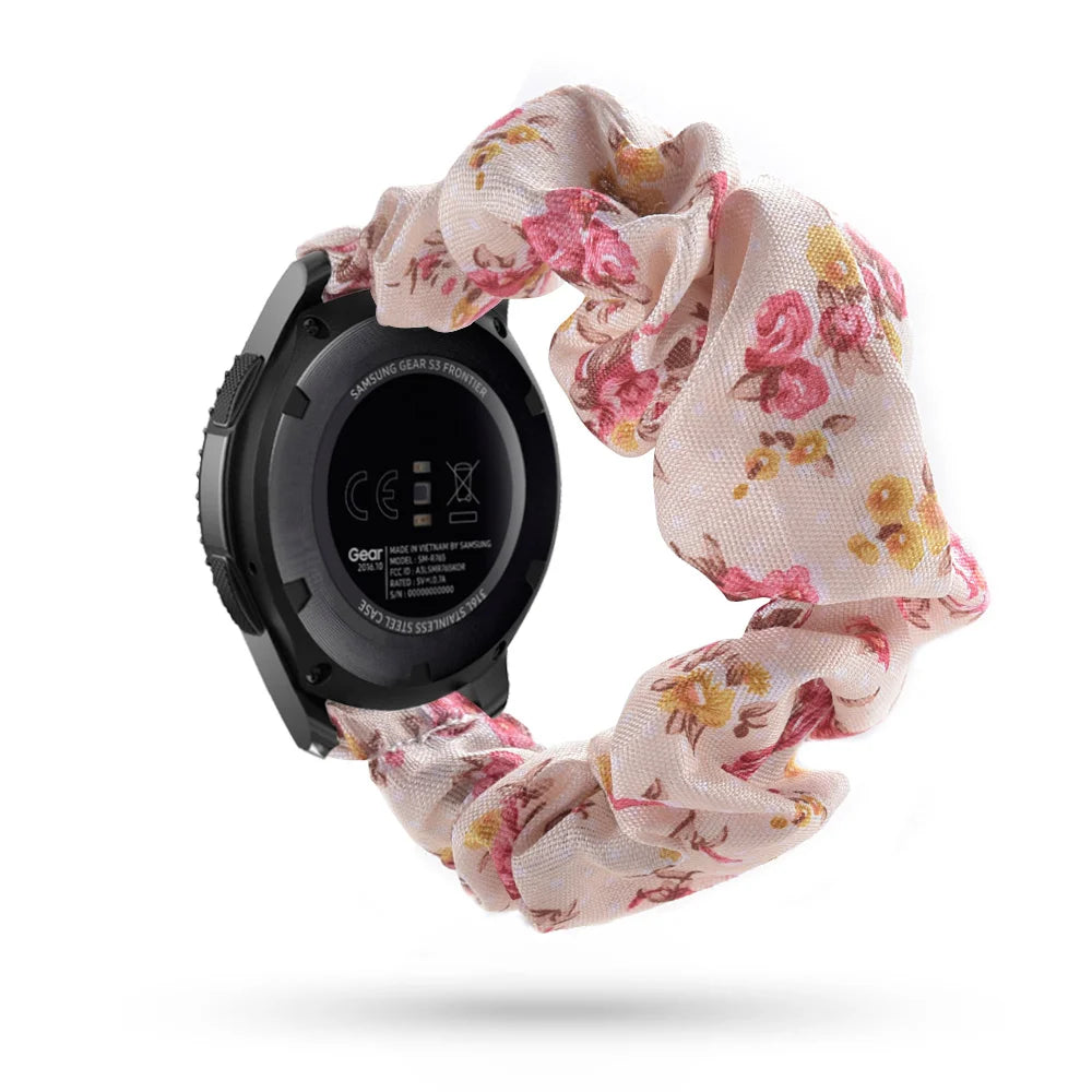 Scrunchie Strap For Samsung Galaxy watch 4/active 2/3/46mm/42mm/Gear S3 20mm/22mm bracelet Amazfit Bip Huawei watch GT/2/3 strap