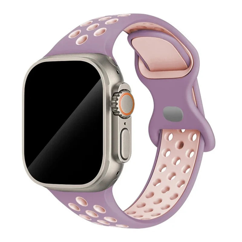 band For Apple Watch band 46mm 44mm 45mm 49mm 40mm 41mm 38mm 42mm correa Breathable band Apple Watch Series Ultra 11 10 9 8 SE 7 6