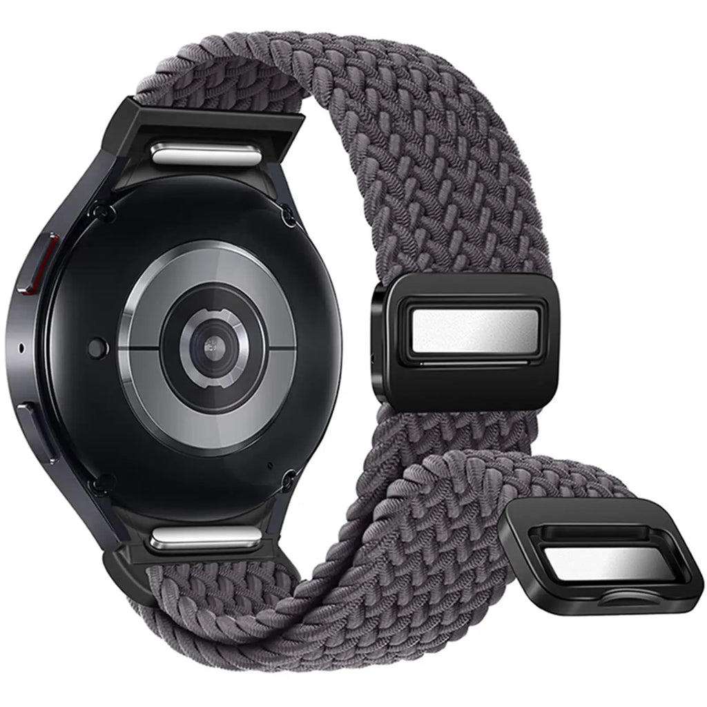 No Gaps Band For Samsung Galaxy Watch 7 6 4 classic/5 pro 47mm 44mm 40mm Braided solo loop Magnetic bracelet Galaxy watch6 strap