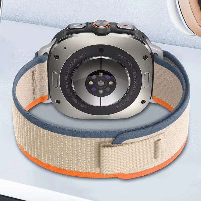 No Gap Official Trail Loop Strap for Samsung Galaxy Watch 8 Ultra 47mm Nylon Band Bracelet Wristband For Galaxy Watch Ultra 47mm