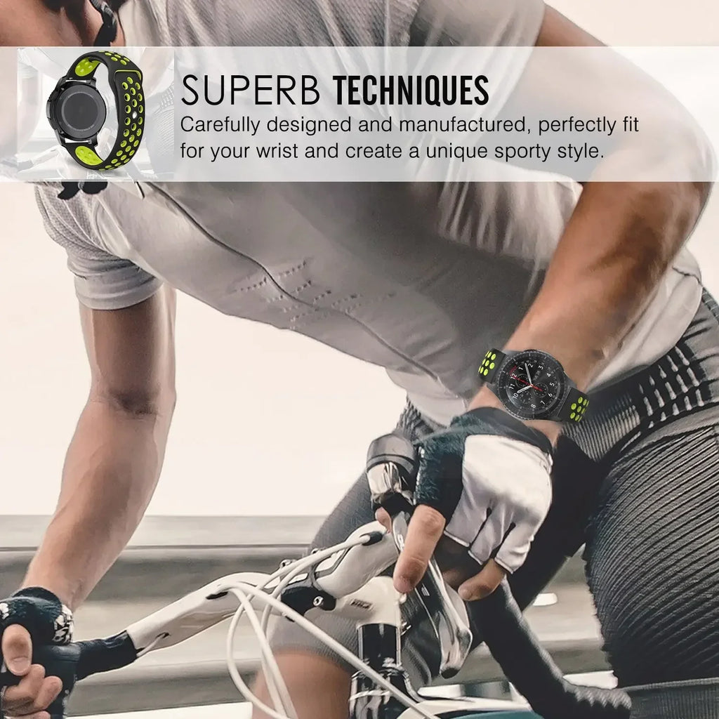 Samsung Galaxy Watch 7 6 5 4 44 40mm 6Classic 43/47mm GearS3 Bracelet 20mm 22mm Silicone Strap for Huawei 3 4Pro GT3/2e Band